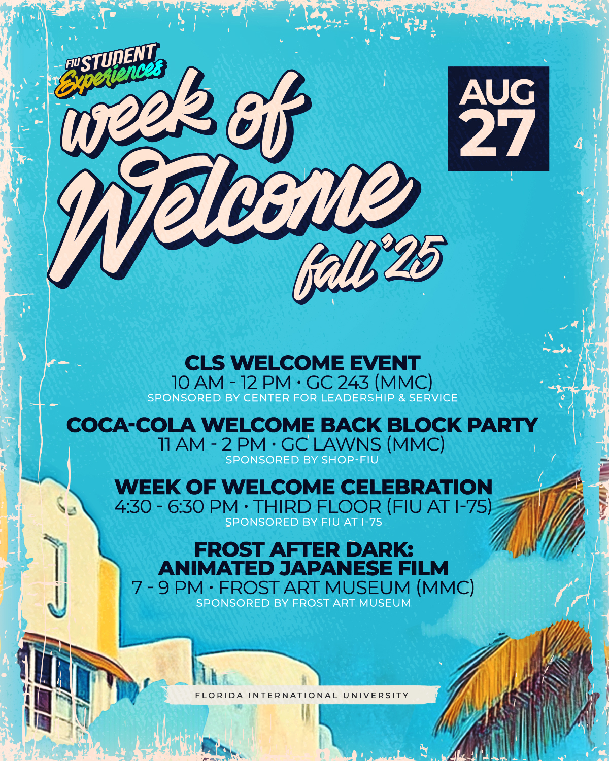 Week of welcome August 27th flyer