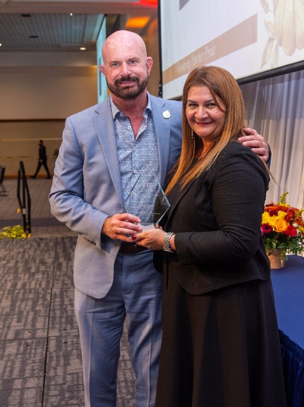 image of FPP Director Ana Ramos and FIU Housing and Residential Experience Senior Director Andrew Naylor